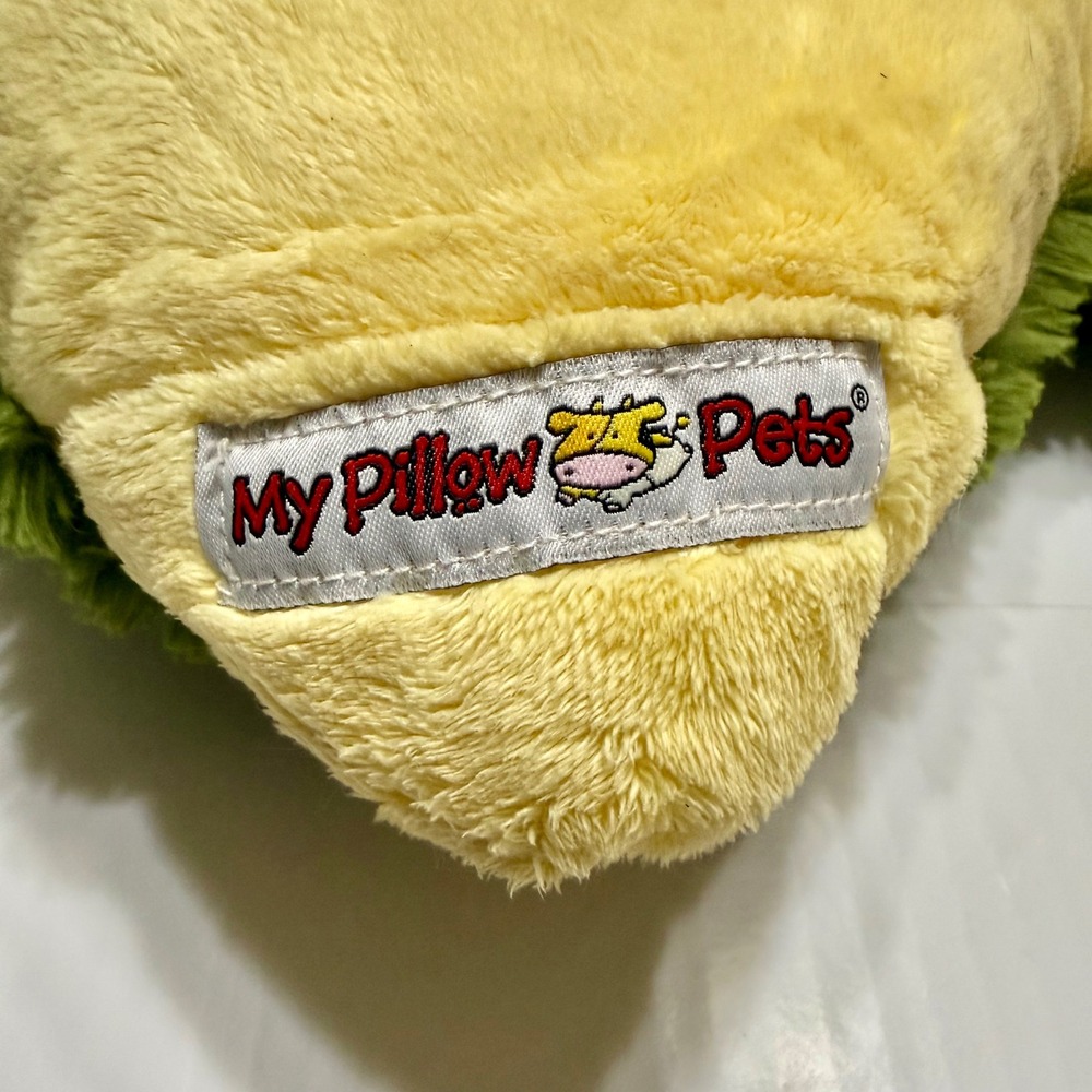 My Pillow Pets Dizzy Dragon Plush Green Purple Yellow Spotted Large Toy 2009 - Picture 9 of 11